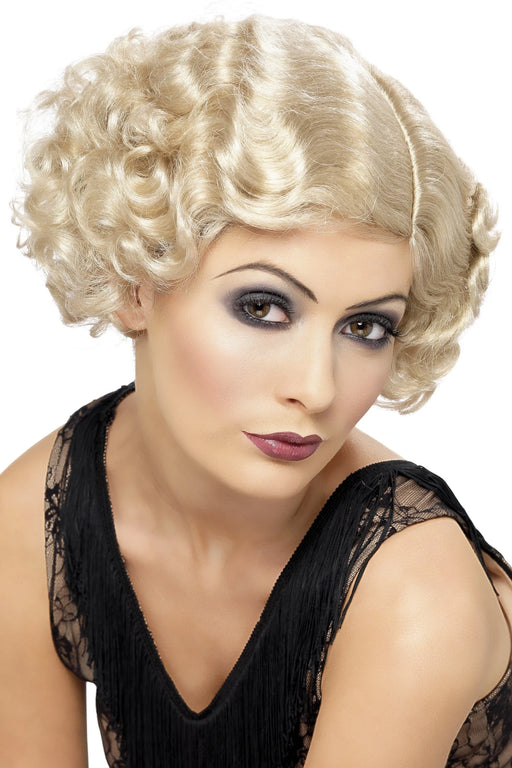 1920s Flapper Wig - Blonde The Ultimate Balloon And Party Shop Cheltenham & Gloucester Balloons & Fancy Dress 