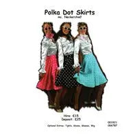 1950s Polka Dot Skirt Hire Costume The Ultimate Balloon And Party Shop Cheltenham & Gloucester Balloons & Fancy Dress 