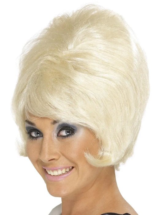 1960's Beehive Blonde Wig The Ultimate Balloon And Party Shop Cheltenham & Gloucester Balloons & Fancy Dress 