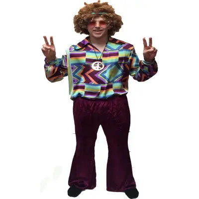 1960s/1970s Hippy Ex Hire Costume - ZigZag CND The Ultimate Balloon And Party Shop Cheltenham & Gloucester Balloons & Fancy Dress 