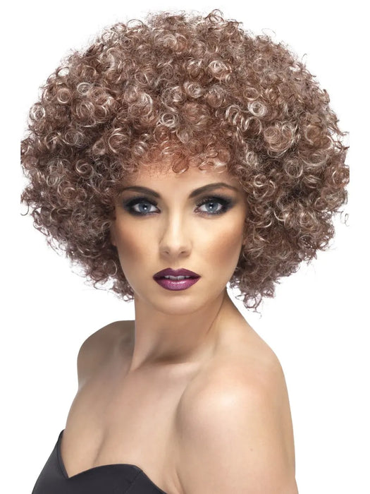 1970's Afro Natural Wig The Ultimate Balloon And Party Shop Cheltenham & Gloucester Balloons & Fancy Dress 
