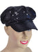 1970's Black Sequin Disco Hat The Ultimate Balloon And Party Shop Cheltenham & Gloucester Balloons & Fancy Dress 