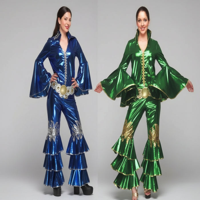1970s Abba Jumpsuit Hire Costume The Ultimate Balloon And Party Shop Cheltenham & Gloucester Balloons & Fancy Dress 