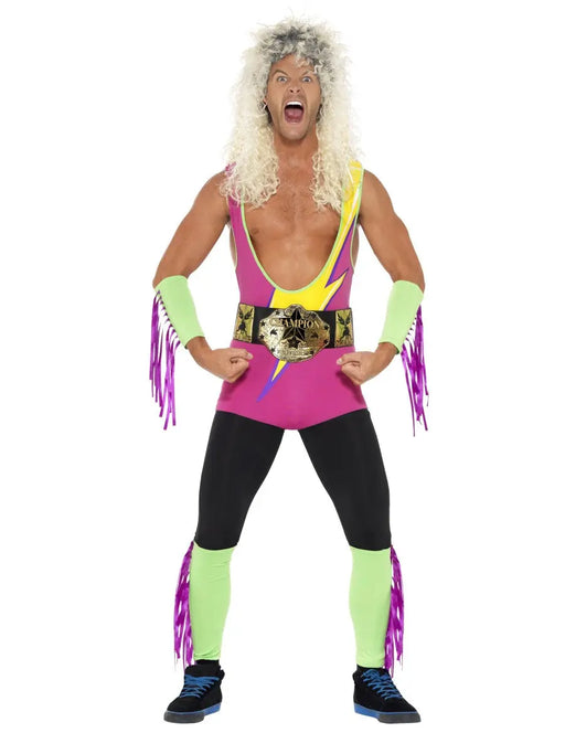 1990's Retro Wrestler Costume The Ultimate Balloon And Party Shop Cheltenham & Gloucester Balloons & Fancy Dress 
