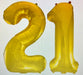 Age 21 Number Foil Balloons - The Ultimate Balloon & Party Shop