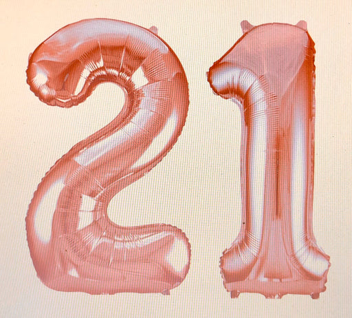 Age 21 Number Foil Balloons - The Ultimate Balloon & Party Shop