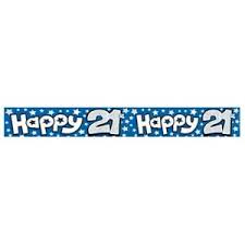 21st Birthday Banner - The Ultimate Balloon & Party Shop