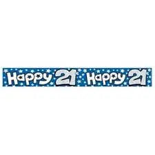 21st Birthday Banner The Ultimate Balloon And Party Shop Cheltenham & Gloucester Balloons & Fancy Dress 