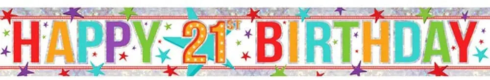 21st Birthday Banner The Ultimate Balloon And Party Shop Cheltenham & Gloucester Balloons & Fancy Dress 