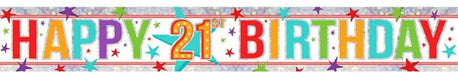 21st Birthday Banner - The Ultimate Balloon & Party Shop