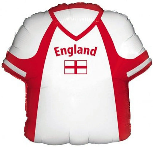 22” Foil England Shirt Shape Balloon The Ultimate Balloon And Party Shop Cheltenham & Gloucester Balloons & Fancy Dress 
