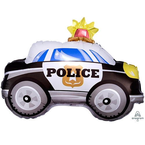 24” Police Car Jr shape Balloon The Ultimate Balloon And Party Shop Cheltenham & Gloucester Balloons & Fancy Dress 