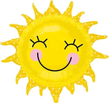29" Foil Smiling Sun Large Balloon The Ultimate Balloon And Party Shop Cheltenham & Gloucester Balloons & Fancy Dress 