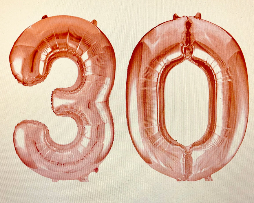 Age 30 Number Foil Balloons - The Ultimate Balloon & Party Shop