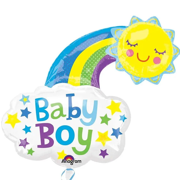 30” Foil Large Cloud Shape Balloon - Baby Boy The Ultimate Balloon And Party Shop Cheltenham & Gloucester Balloons & Fancy Dress 