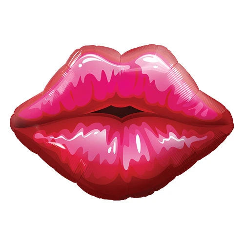 30” Kissy Lips Shaped Foil Balloon The Ultimate Balloon And Party Shop Cheltenham & Gloucester Balloons & Fancy Dress 