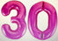 Age 30 Number Foil Balloons - The Ultimate Balloon & Party Shop