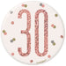 30th Birthday Badge - Rose Gold The Ultimate Balloon And Party Shop Cheltenham & Gloucester Balloons & Fancy Dress 