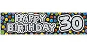 30th Birthday Banner The Ultimate Balloon And Party Shop Cheltenham & Gloucester Balloons & Fancy Dress 