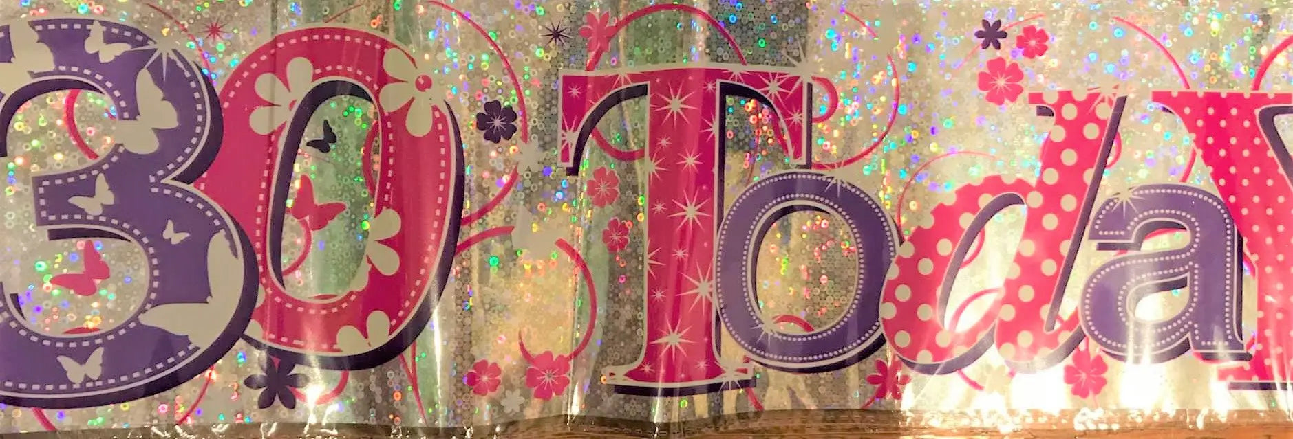 30th Birthday Banner The Ultimate Balloon And Party Shop Cheltenham & Gloucester Balloons & Fancy Dress 