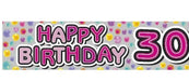 30th Birthday Banner The Ultimate Balloon And Party Shop Cheltenham & Gloucester Balloons & Fancy Dress 