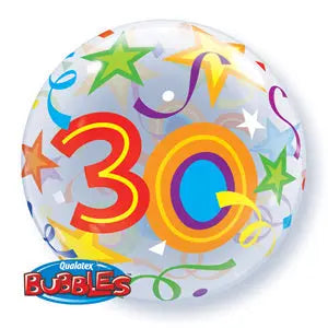 30th Birthday Deco Bubble Balloon -  Bright The Ultimate Balloon And Party Shop Cheltenham & Gloucester Balloons & Fancy Dress 