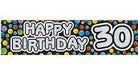 30th Birthday Banner - The Ultimate Balloon & Party Shop