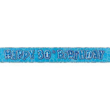 30th Birthday Banner - The Ultimate Balloon & Party Shop