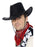 Cowboy Black Stitch Hat - The Ultimate Balloon & Party Shop