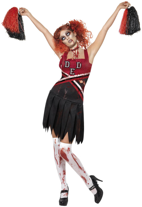 Zombie Cheerleader Female Costume - The Ultimate Balloon & Party Shop