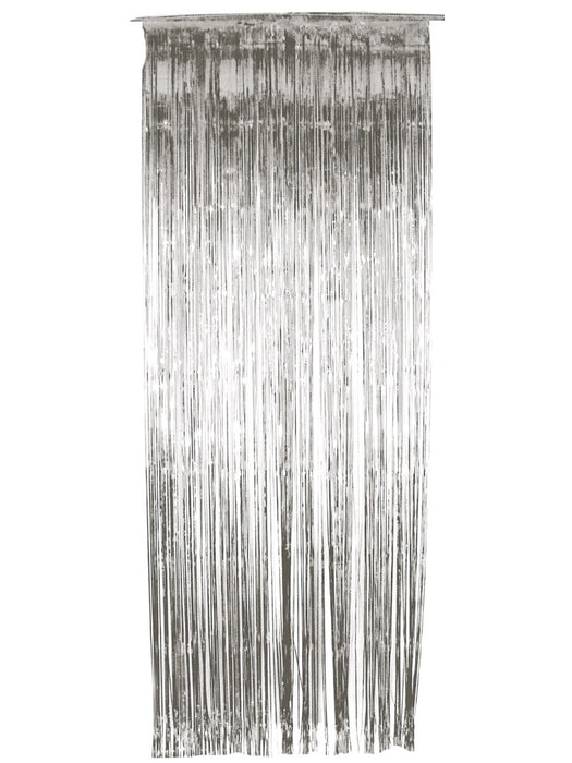 Tinsel Curtain - Silver - The Ultimate Balloon & Party Shop