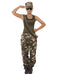 Khaki Camo Female Costume - The Ultimate Balloon & Party Shop