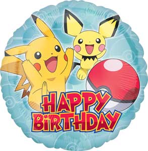 18" Foil Pokemon Printed Balloon - The Ultimate Balloon & Party Shop