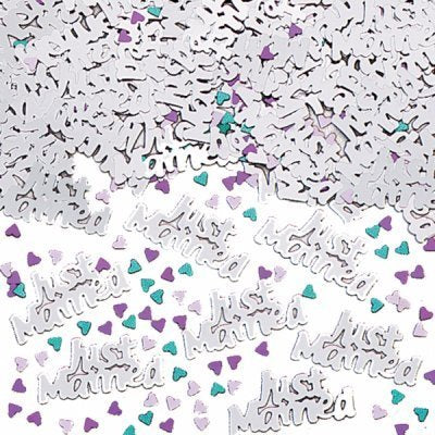 Just Married Table Confetti - The Ultimate Balloon & Party Shop