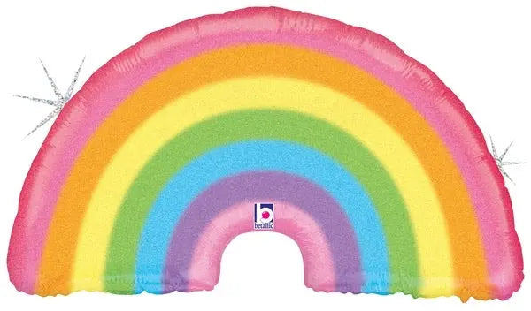 36” Foil Rainbow Shape Balloon - Glitter Holographic The Ultimate Balloon And Party Shop Cheltenham & Gloucester Balloons & Fancy Dress 