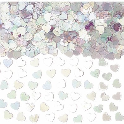 Iridescent Sparkle Hearts Table Confetti - The Ultimate Balloon & Party Shop