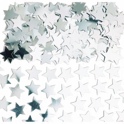 Silver Star Table Confetti - The Ultimate Balloon & Party Shop