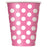 Spotty Paper Cups - Pink - The Ultimate Balloon & Party Shop