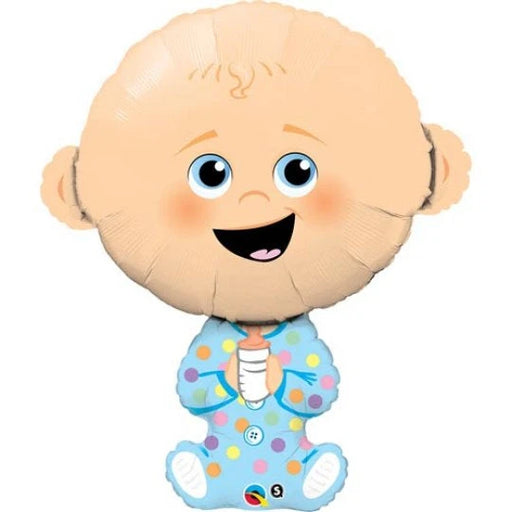 38" Foil Baby Shape Balloon - Boy The Ultimate Balloon And Party Shop Cheltenham & Gloucester Balloons & Fancy Dress 