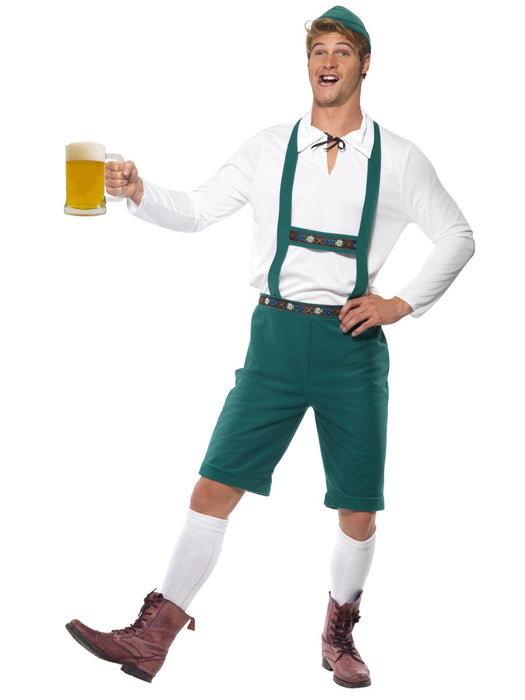 Oktoberfest Lederhosen Green Costume - The Ultimate Balloon & Party Shop