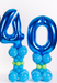 Giant number on alternate size pillars - The Ultimate Balloon & Party Shop