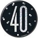 40th Birthday Badge - Black The Ultimate Balloon And Party Shop Cheltenham & Gloucester Balloons & Fancy Dress 