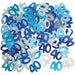 Birthday Table Confetti - Various Ages - Blue - The Ultimate Balloon & Party Shop