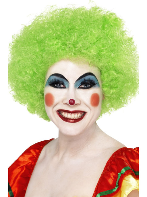 Clown Afro Green Wig - The Ultimate Balloon & Party Shop