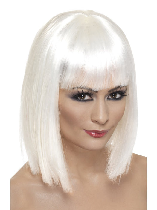 Glam White Female Wig - The Ultimate Balloon & Party Shop