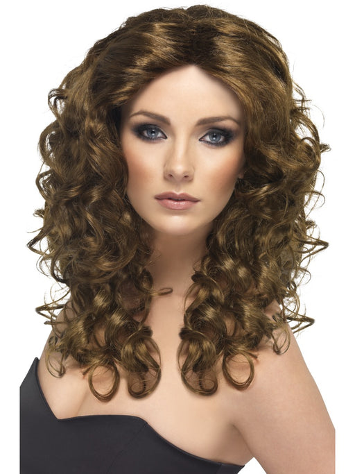 Glamour Brown Female Wig - The Ultimate Balloon & Party Shop