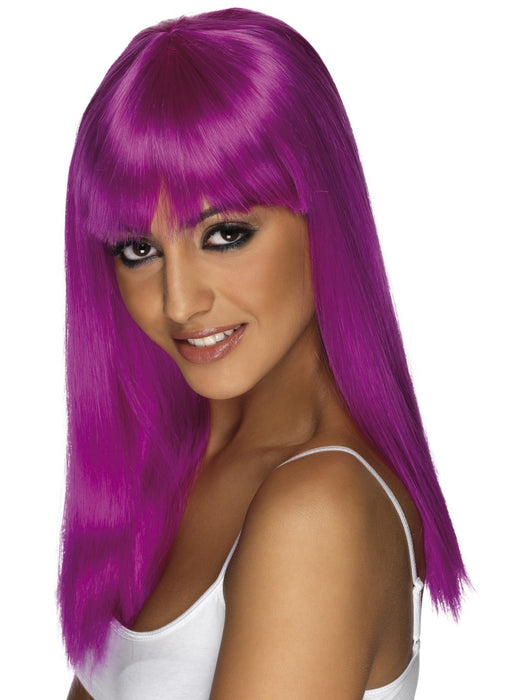 Glamourama Purple Female Wig - The Ultimate Balloon & Party Shop