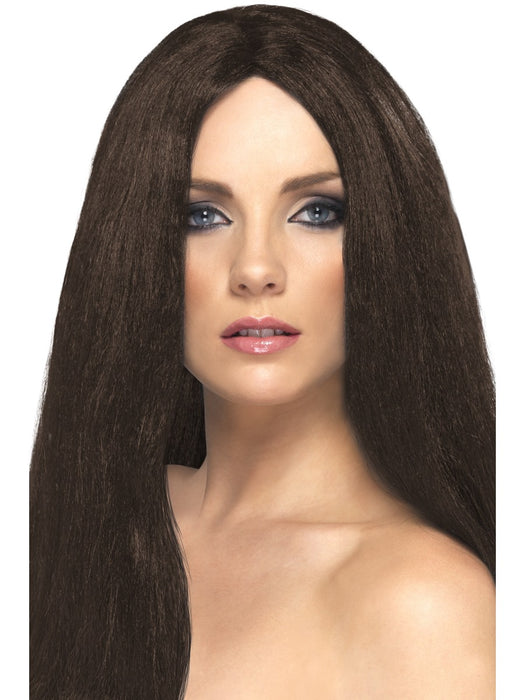 Star Style Brown Female Wig - The Ultimate Balloon & Party Shop