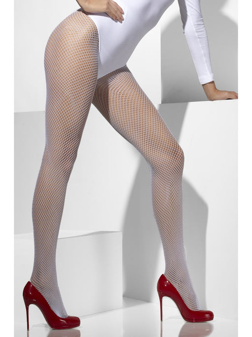 Fishnet Tights - White - The Ultimate Balloon & Party Shop