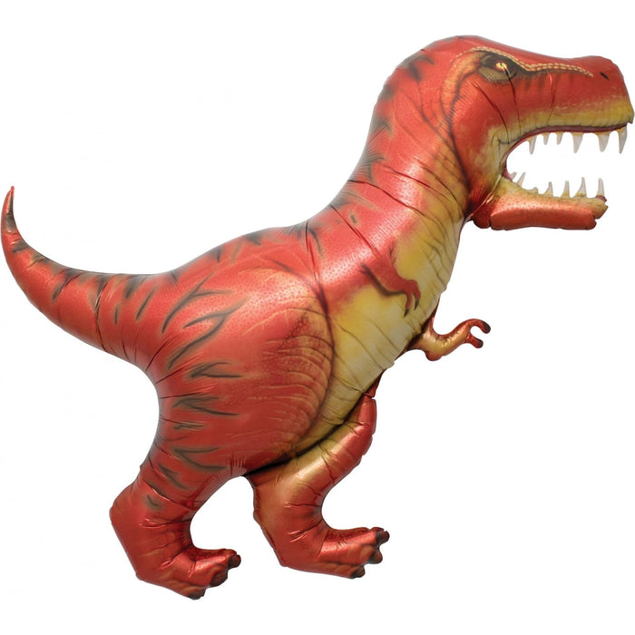 43” Foil Dinosaur Large Balloon - Red T-Rex The Ultimate Balloon And Party Shop Cheltenham & Gloucester Balloons & Fancy Dress 